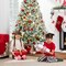 Best Choice Products Pre-Lit Sage Green Christmas Pine Tree w/ Flocked Branches, Warm-White Lights